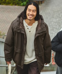 マルチファンクショナル テックファブリック ビッグシルエット ドロストフードパディングジャケット【THE CRAFT CREW PRODUCTS】