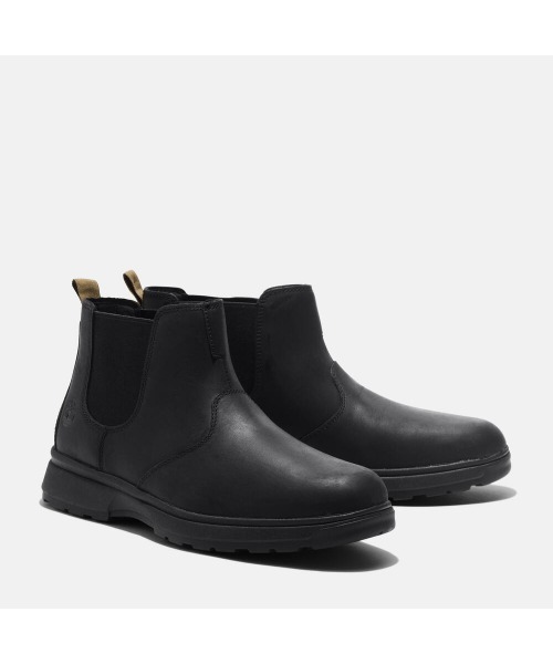 Timberland(ティンバーランド)の「メンズ アトウェルズ アベニュー ミッド チェルシー ブーツ - ブラック(ブーツ・メンズ・ブラック・26.5cm/26.0cm/25.5cm/25.0cm/29.0cm/28.5cm/28.0cm/27.5cm/27.0cm)」の3枚目の写真