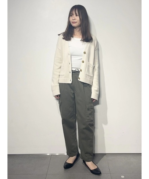 GAP（ギャップ）の「ポケット ニットカーディガン（カーディガン/ボレロ・レディース・ブラック/オリーブ/クリーム/ブラウン・S/XS/M/L/XXS/XL）」の22枚目の写真