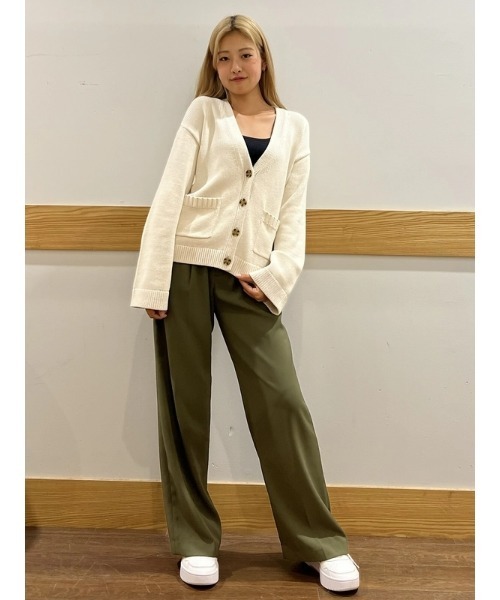 GAP（ギャップ）の「ポケット ニットカーディガン（カーディガン/ボレロ・レディース・ブラック/オリーブ/クリーム/ブラウン・S/XS/M/L/XXS/XL）」の17枚目の写真