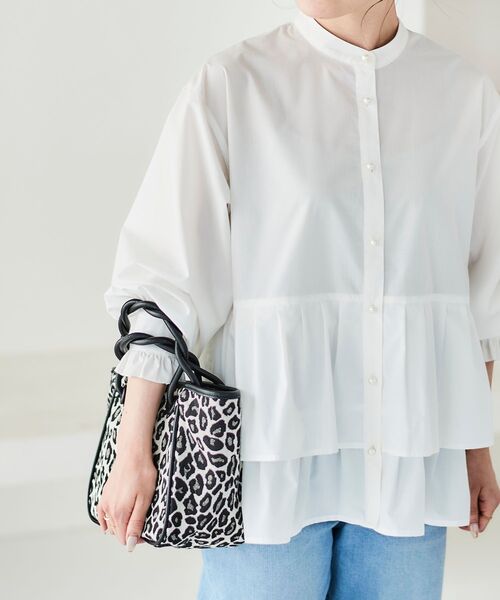 le.coeur blanc(ルクールブラン)の「TWIST HANDLE 2WAY TOTE(トートバッグ・レディース・ブラック系その他・FREE)」の4枚目の写真
