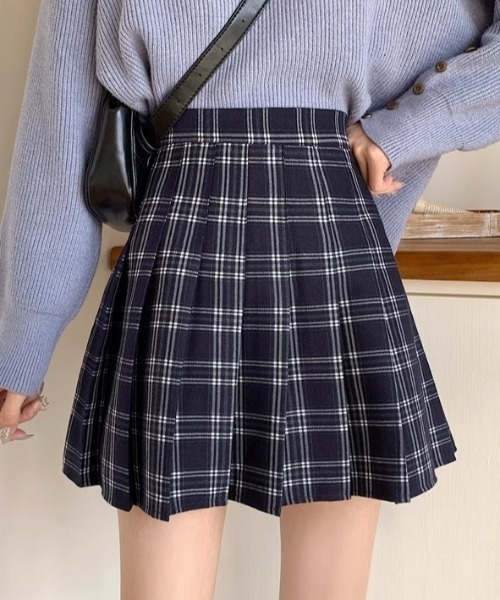 GEMEDA（ジェメダ）の「チェック柄ミニスカート（スカート・レディース・グレー/レッド・M/S）」の2枚目の写真