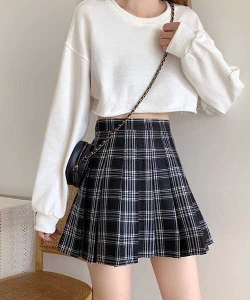 GEMEDA（ジェメダ）の「チェック柄ミニスカート（スカート・レディース・グレー/レッド・M/S）」の7枚目の写真