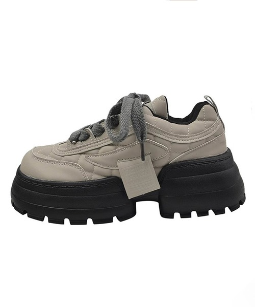 セール】キルティング ボリューム 厚底 スニーカー（スニーカー