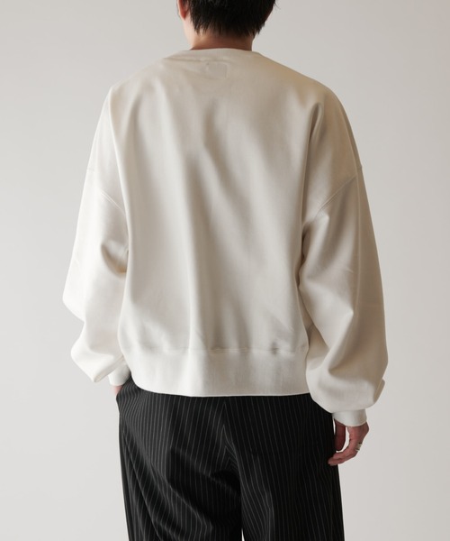 Lui's（ルイス）の「HARD コンパクトクルーネック スウェット（Tシャツ/カットソー・メンズ・オフホワイト/ブラック/チャコールグレー・S/M）」の7枚目の写真