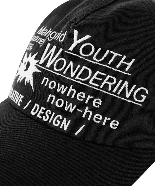 MAHAGRID(マハグリッド)の「『mahagrid/マハグリッド』 GOTHIC TYPO CAP/ゴシックタイポキャップ(キャップ・レディース・ブラック/ネイビー・FREE)」の8枚目の写真
