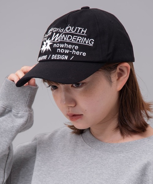 MAHAGRID(マハグリッド)の「『mahagrid/マハグリッド』 GOTHIC TYPO CAP/ゴシックタイポキャップ(キャップ・レディース・ブラック/ネイビー・FREE)」の14枚目の写真