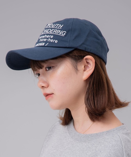 【mahagrid】24FW★ GOTHIC TYPO CAP GOTHIC TYPO CAP [BLACK] - MAHAGRID