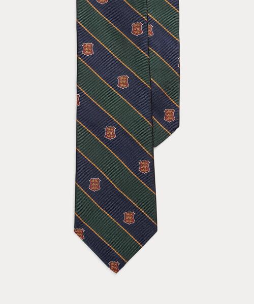 【セール】ストライプド シルク レップ クラブ ネクタイ（ネクタイ）｜POLO RALPH LAUREN（ポロ ラルフ ローレン）