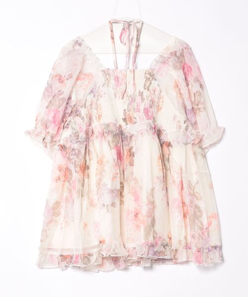GOLDJAPAN(ゴールドジャパン)の「バックシャーリング花柄フリルトップス【大きいサイズ対応】(シャツ/ブラウス・レディース・ピンク・5L/LL/3L/4L/6L)」の19枚目の写真
