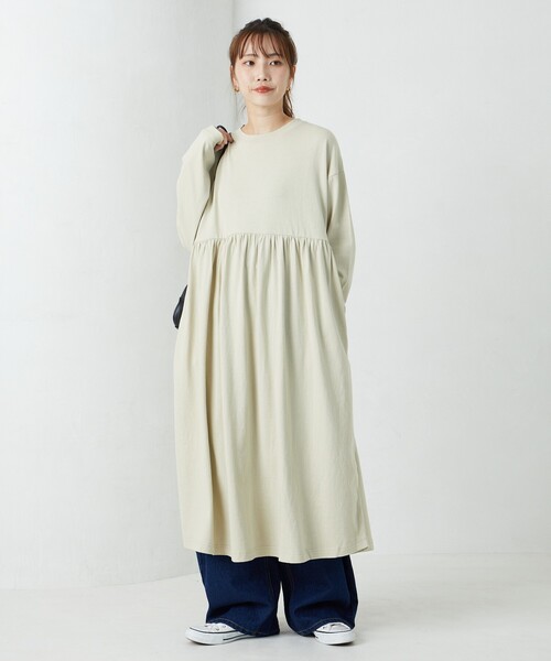 ⭐️wwです セール】限定展開 ウエスト ギャザー 切替 マキシワンピース