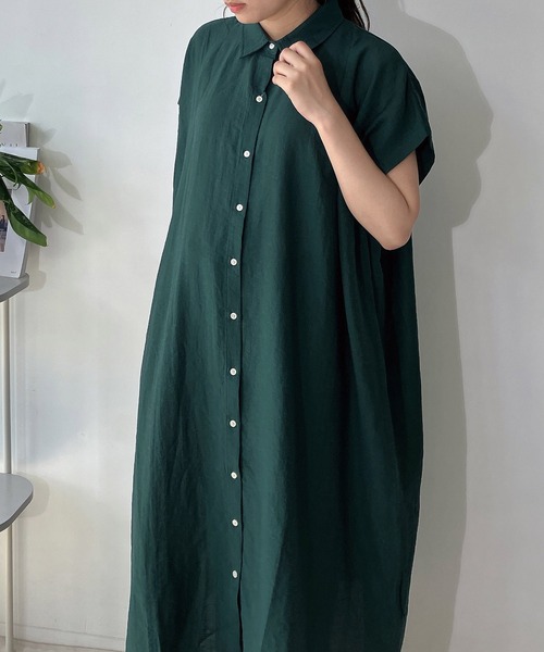 AS KNOW AS plus（アズノゥアズプラス）の「タックショルダーシャツ