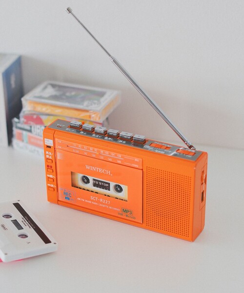 WINTECH / MicroSD/USB録音対応モノラルラジカセ（スピーカー）｜BEAMS