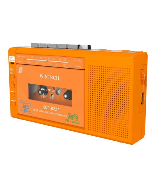 WINTECH / MicroSD/USB録音対応モノラルラジカセ（スピーカー）｜BEAMS