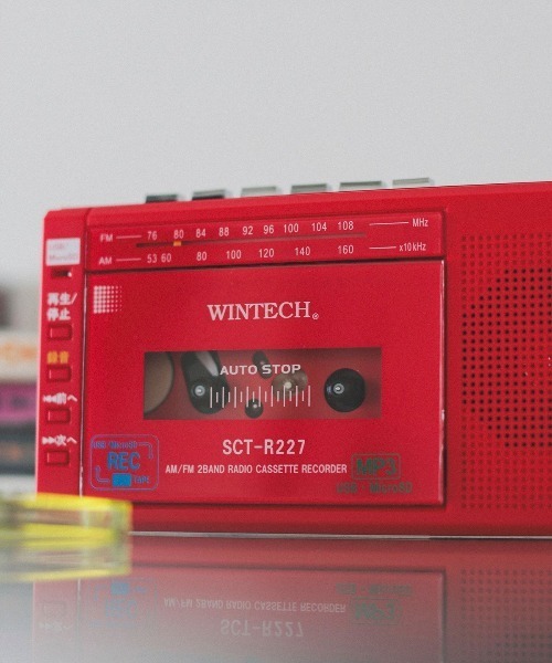 【匿名配送】WINTECH / MicroSD/USB録音対応モノラルラジカセ WINTECH / MicroSD/USB録音対応モノラルラジカセ（スピーカー）｜BEAMS