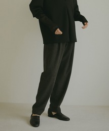 MELANGE TAPERED PANTS
