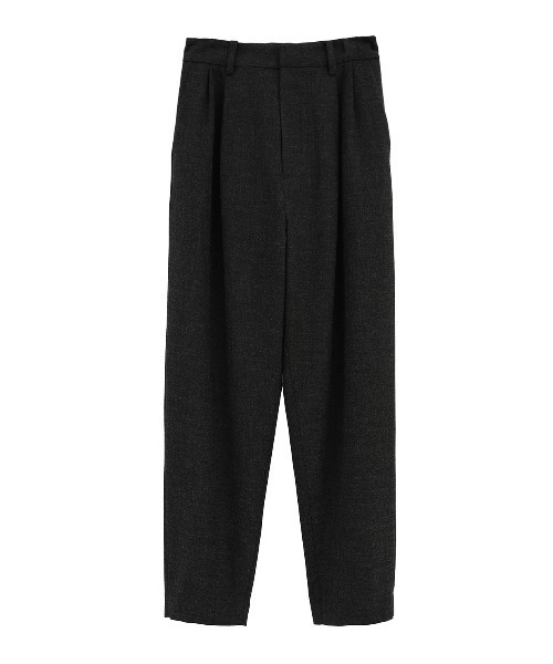 MANOF(マノフ)の「MELANGE TAPERED PANTS(スラックス・レディース・ベージュ/チャコールグレー・S/M)」の15枚目の写真