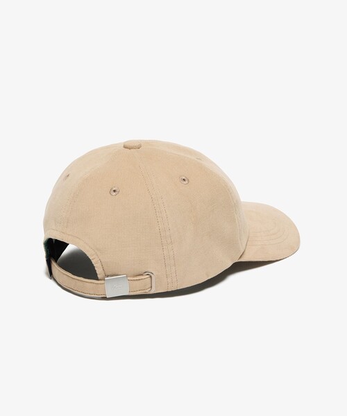 LACOSTE(ラコステ)の「ワンポイントワニロゴ・コーデュロイキャップ(キャップ・メンズ・ブラック/カーキ/ベージュ・58cm)」の4枚目の写真