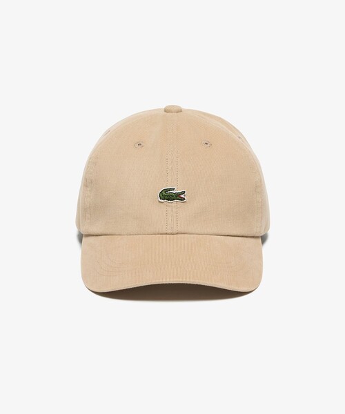 LACOSTE(ラコステ)の「ワンポイントワニロゴ・コーデュロイキャップ(キャップ・メンズ・ブラック/カーキ/ベージュ・58cm)」の5枚目の写真