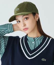 LACOSTE | ワンポイントワニロゴ・コーデュロイキャップ(キャップ)