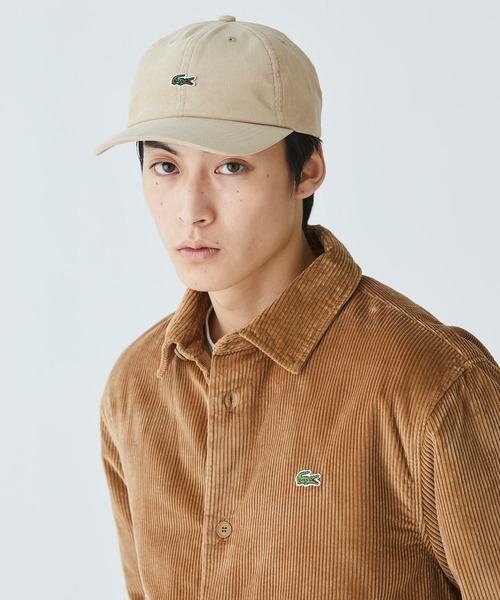 LACOSTE(ラコステ)の「ワンポイントワニロゴ・コーデュロイキャップ(キャップ・メンズ・ブラック/カーキ/ベージュ・58cm)」の15枚目の写真