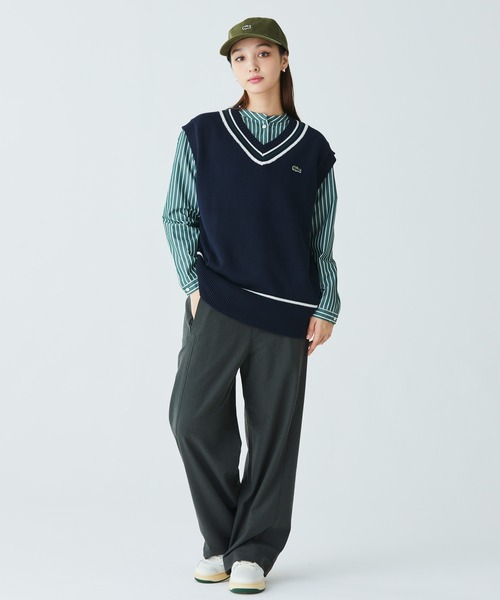 LACOSTE(ラコステ)の「ワンポイントワニロゴ・コーデュロイキャップ(キャップ・メンズ・ブラック/カーキ/ベージュ・58cm)」の20枚目の写真