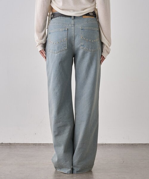 セール】ブラストスタッズフレアデニム（デニムパンツ）｜WHO'S WHO