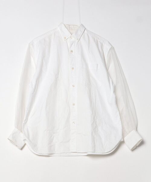 HYKE ホワイト 長袖シャツ