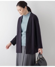 【新品】New Yorker ニューヨーカー ノーカラージャケット 19 四者混メッシュ無地 ジャケット(11195201-2025)｜ファッション