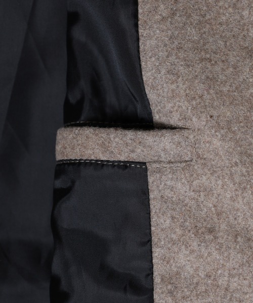 SUGGESTION（サジェッション）の「Classic melton stand jacket / クラシカル メルトン スタンドジャケット unisex（ブルゾン・メンズ・チェック/ブラック/グレイッシュベージュ・L/M）」の14枚目の写真