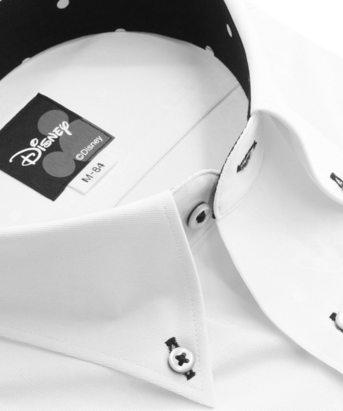 【Disney ディズニー】形態安定ノーアイロン ボタンダウン 長袖ビジネスワイシャツ（ビジネスシャツ）｜TOKYO SHIRTS（トウキョウシャツ）