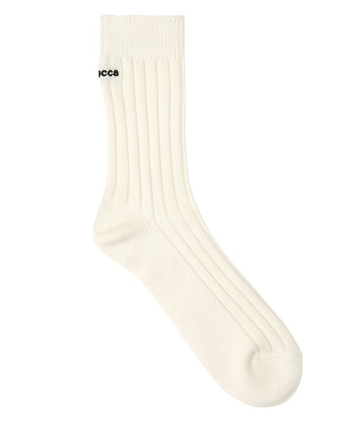 ZUCCa(ズッカ)の「エンブロイダリーロゴソックス / ソックス / S(ソックス/靴下・メンズ・ホワイト/ブラック・M size)」の3枚目の写真