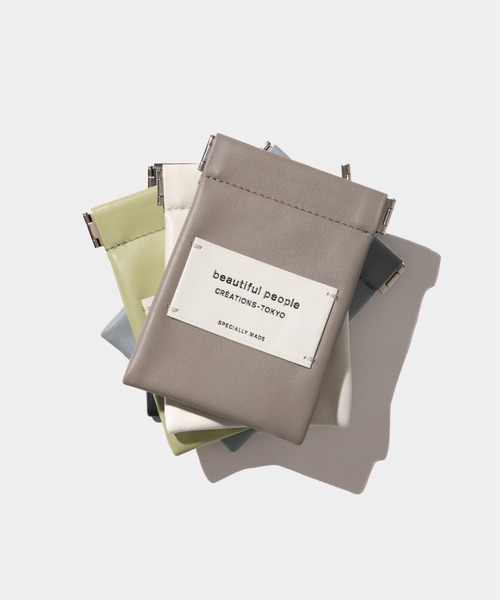 color leather small case（財布）｜beautiful people