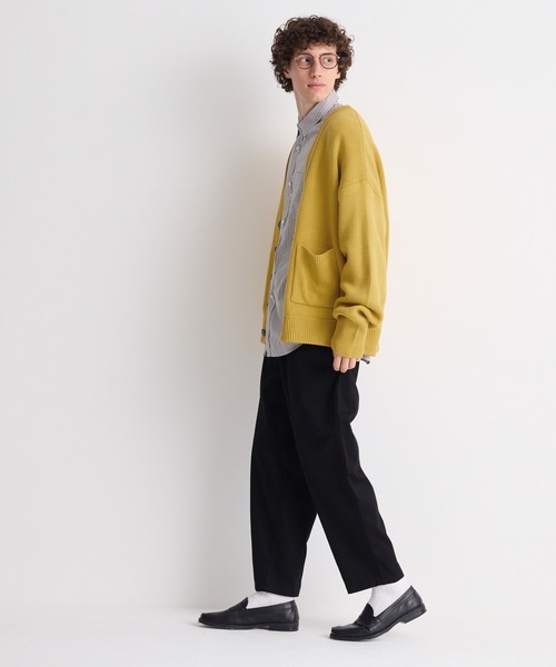 coca（coca）（コカ）の「ミラノリブニットカーディガン（カーディガン/ボレロ・メンズ・マスタード/ブラック/オレンジ/グリーン/ライトブルー/ベージュ・M/L）」の17枚目の写真