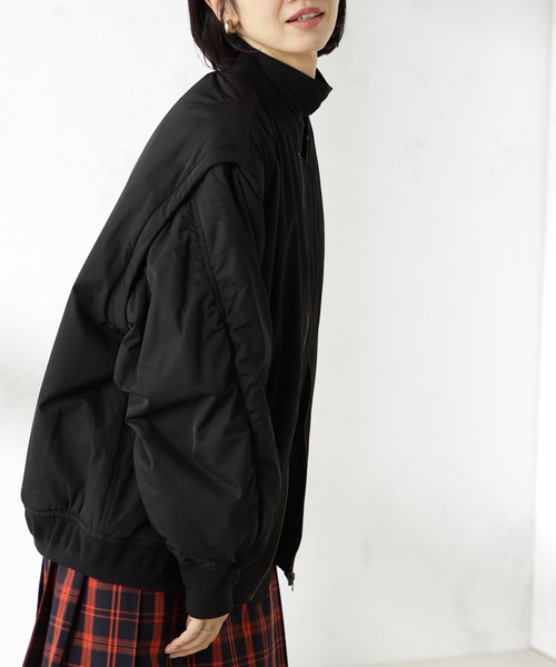 FOUND GOOD（ファウンドグッド）の「2WAYMA-1（MA-1・レディース・ブラウン系3/グリーン系8/アイボリー/ブラック・S/M/L）」の5枚目の写真