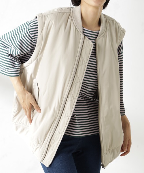 FOUND GOOD（ファウンドグッド）の「2WAYMA-1（MA-1・レディース・ブラウン系3/グリーン系8/アイボリー/ブラック・S/M/L）」の16枚目の写真