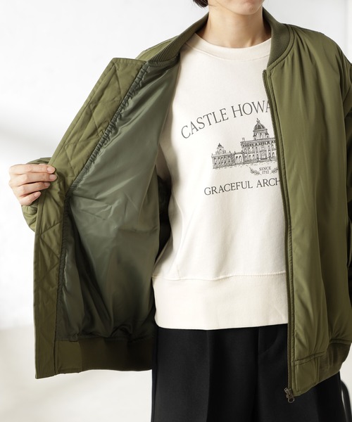 FOUND GOOD（ファウンドグッド）の「2WAYMA-1（MA-1・レディース・ブラウン系3/グリーン系8/アイボリー/ブラック・S/M/L）」の19枚目の写真