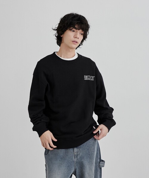 SMITH'S(スミス)の「SMITH'S(スミス)別注バックプリントスウェット(スウェット・メンズ・ブラック/ダークグリーン/グレー・M/L/XL)」の6枚目の写真