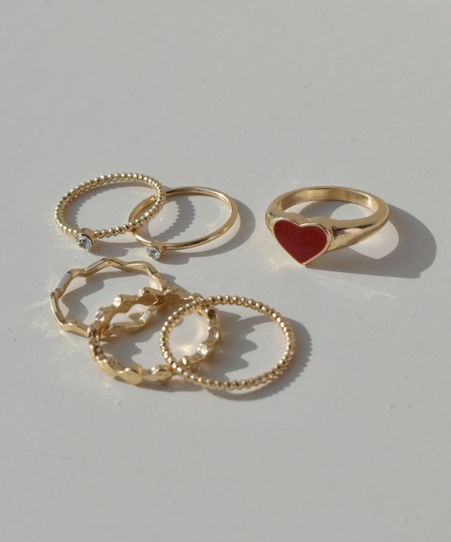 ゴールド ハートモチーフ リング 専用ケース付き 180903y11.jpg