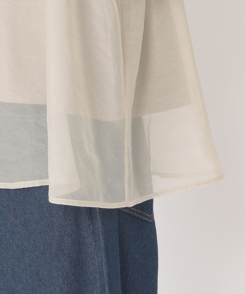 studio CLIP（スタディオクリップ）の「シアー×カットレイヤードプルオーバー（Tシャツ/カットソー・レディース・モカ/ベージュ/ライトグレー・FREE）」の14枚目の写真