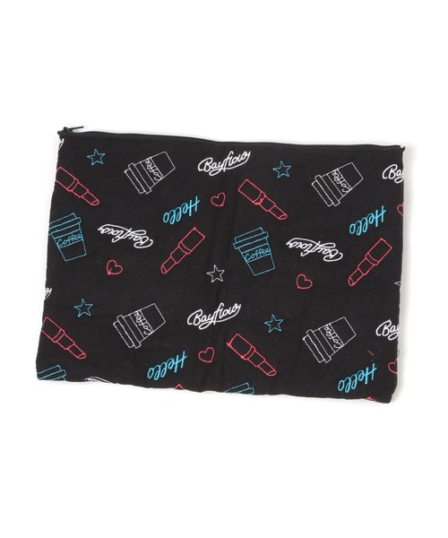 BAYFLOW（ベイフロー）の「BFキルトネオンPCケース25×35（PC・タブレットケース・レディース・ブラック/パープル・0）」の3枚目の写真