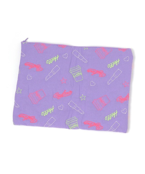 BAYFLOW（ベイフロー）の「BFキルトネオンPCケース25×35（PC・タブレットケース・レディース・ブラック/パープル・0）」の4枚目の写真