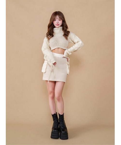 【タグ付き】ダーリッチ♡スウェットボレロベアロングセットアップ Darich（ダーリッチ）の「ニットコンビスウェットセットアップ