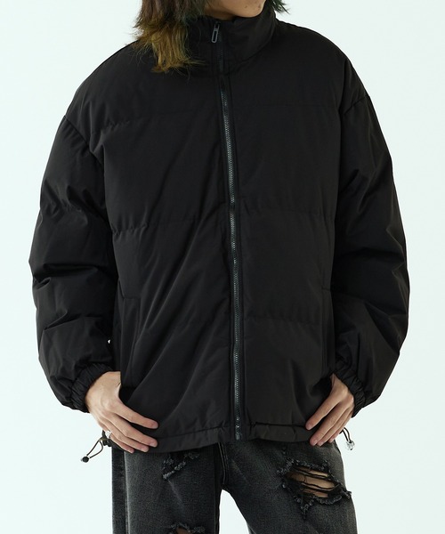 セール】stand-neck jacket / 中綿ジップスタンドネックジャケット