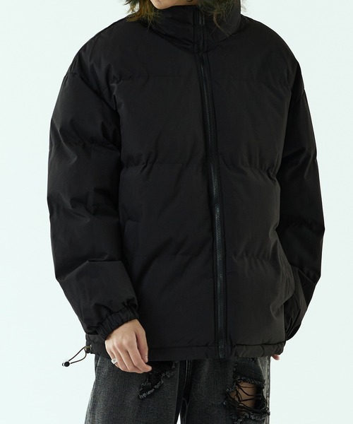 セール】stand-neck jacket / 中綿ジップスタンドネックジャケット