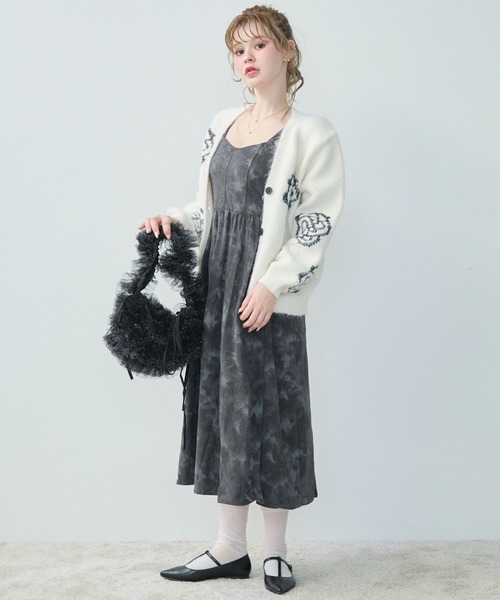 TITTY&CO.（ティティーアンドコー）の「フラワー刺繍モヘアタッチ