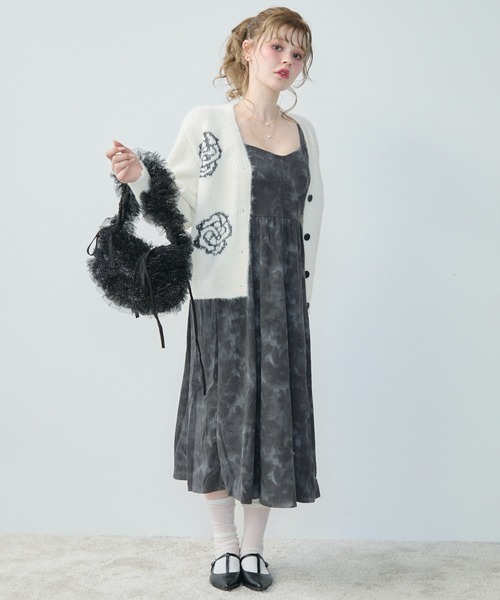 TITTY&CO.（ティティーアンドコー）の「フラワー刺繍モヘアタッチ