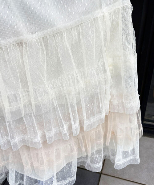 HELLO.SANFRANCISCO（ハローサンフランシスコ）の「【HELLO.SANFRANCISCO/ハローサンフランシスコ】カラーブロックチュールティアードスカート（スカート・レディース・ブルー/ホワイト/ピンク・ONE SIZE）」の19枚目の写真