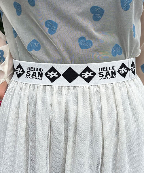 HELLO.SANFRANCISCO（ハローサンフランシスコ）の「【HELLO.SANFRANCISCO/ハローサンフランシスコ】カラーブロックチュールティアードスカート（スカート・レディース・ブルー/ホワイト/ピンク・ONE SIZE）」の18枚目の写真