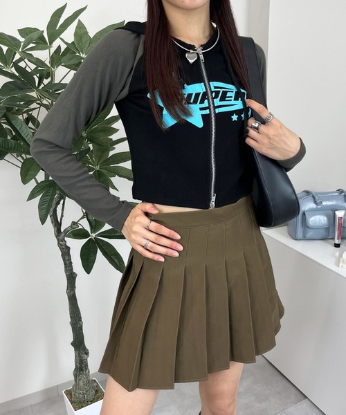 sevens（セブンズ）の「【sevens】CS スターロゴちびZIPパーカー（パーカー・レディース・ブラウン/アイボリー/ブラック・FREE）」の2枚目の写真